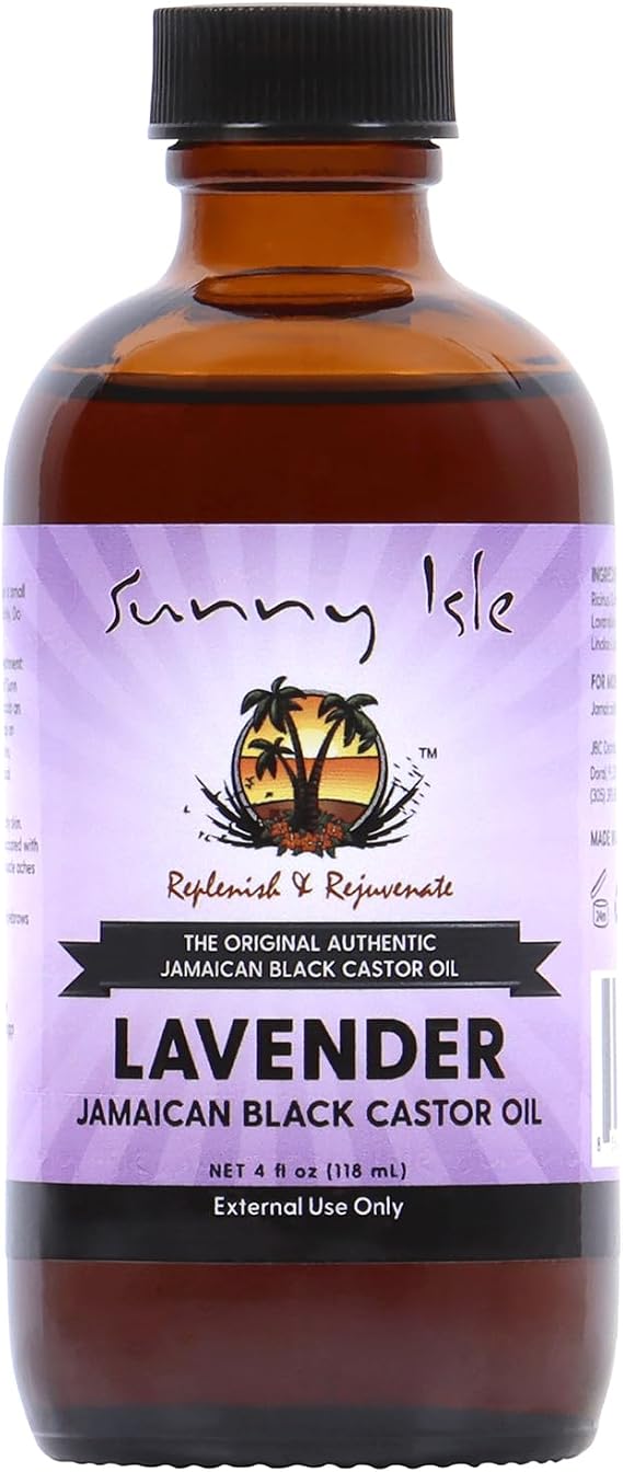 Sunny Isle Jamaican Castor Oil - Lavender Black 4 oz.