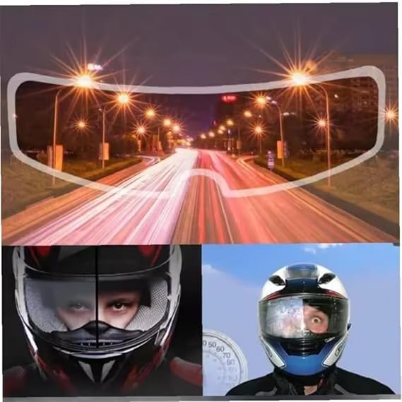 Motorcycle Helmet Anti-Fog Viewfinder Waterproof Durable Scratch Protection Lens Film