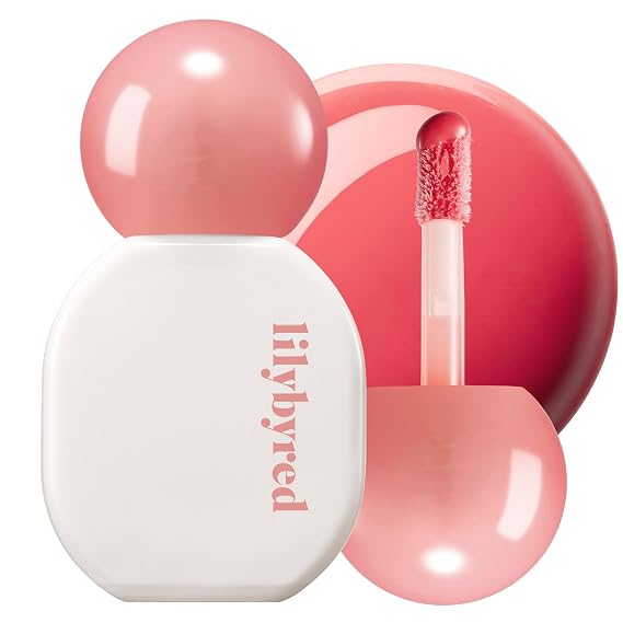 lilybyred Sugar Wrapping Tint Gloss, 0.21 oz. | Korean Glassy Lip Stain, Smooth Glaze Finish, Lightweight & Non-Sticky, No-Darkening Color Stay, Ceramide-Infused Lip Care (01 Peach Syrup)