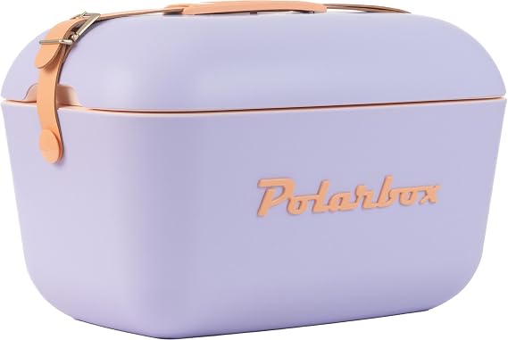 Polarbox Portable Cooler - Mini Cooler 20L Beach Cooler Small Portable Cooler Vintage Cooler Adjustable Handle Polarbox Cooler Portable Mini Cooler