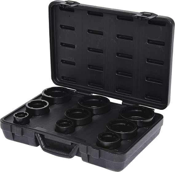 KS Tools 450.5020 Socket set for KM groove nuts studs internal 9 pcs