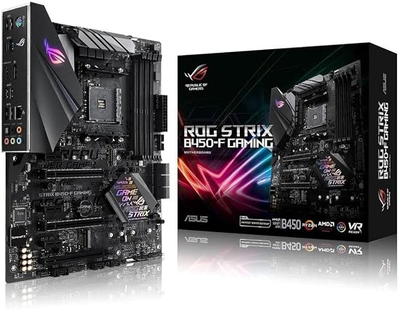 Asus ROG Strix B450-F Gaming Motherboard (ATX) AMD Ryzen 2 AM4 DDR4 DP HDMI M.2 USB 3.1 Gen2 B450
