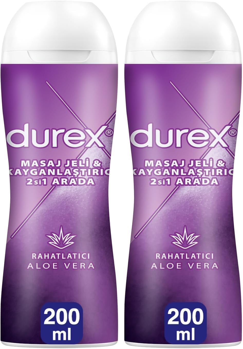 Durex Aloe Vera Özlü Play Kayganlaştırıcı & Masaj Jeli (1 x 200 ml) (2 paketi)