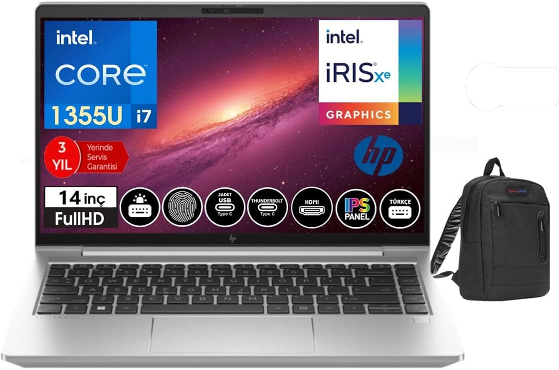 Hp Elitebook 640 G10 Intel Core I7 1355U 32GB 512GB SSD 14" Fhd WINDOWS11PRO Taşınabilir Bilgisayar ELİT8A571EA42+WEBLEGELSINÇANTA