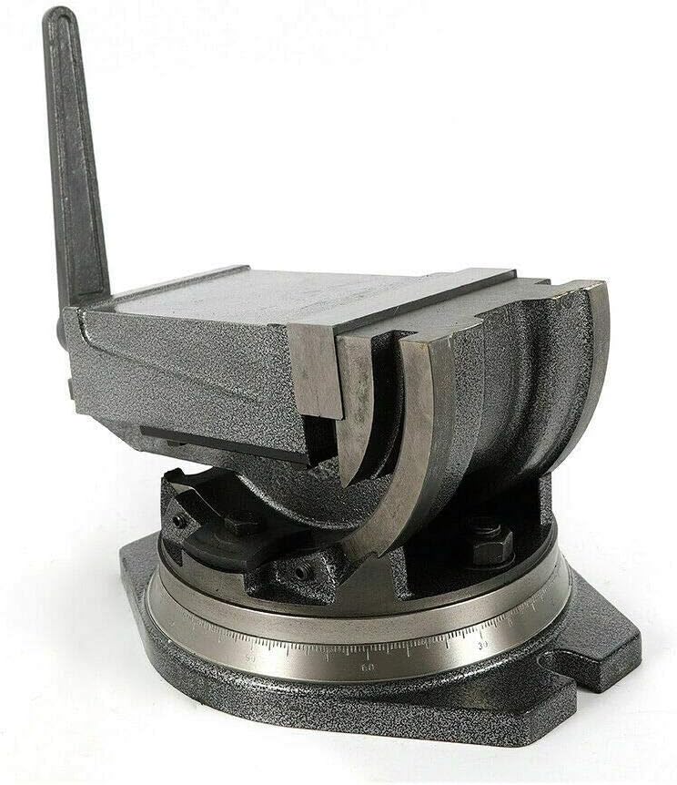 5 Tilting Angle Vise Precision Tilting Milling Vise Benchtop wSwivel Base Milling Vice