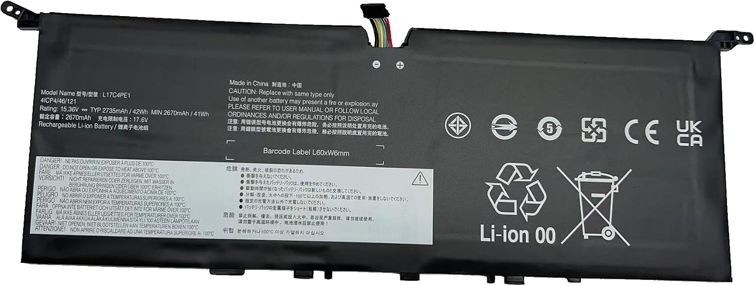 L17C4PE1 L17C4PE1 Laptop Battery Compatible with Lenovo ideapad 730S-13IWL Yoga S730-13IWL S730-13IML Series L17M4PE1 L17S4PE1 5B10R32748 5B10R32749 5B10W67276 5B10W67274