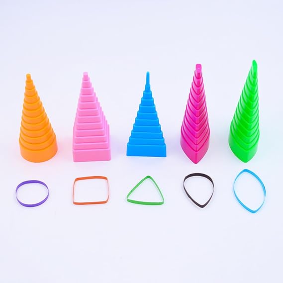 5-Piece Paper Quilling Border Buddy with Graduated Shape Towers