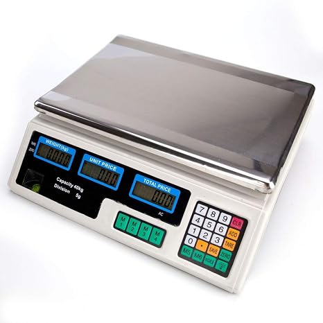 Digital Scale Price Computing Deli Food Produce Electronic Counting Weight 80 LB