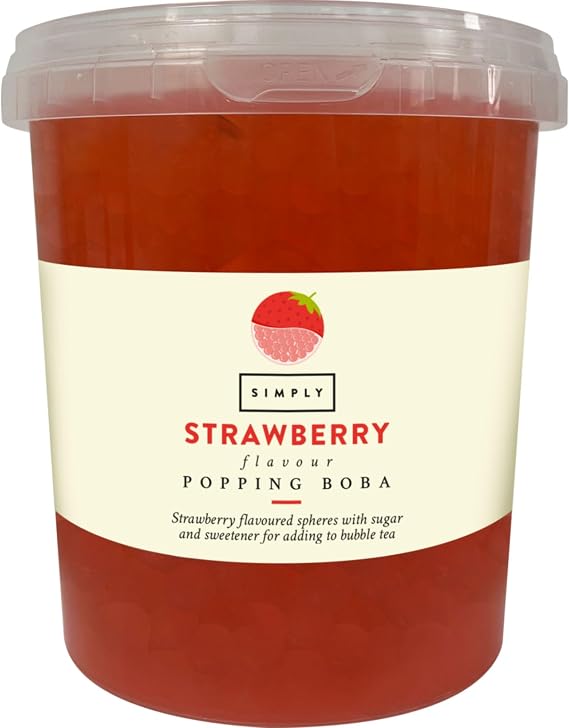 SIMPLY Strawberry Popping Boba (870g)