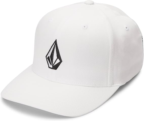 Volcom Men's Snapback Hat 6-Panel Twill Flat Brim Cap Adjustable Snap Closure