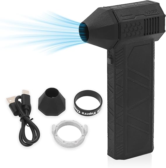 Air Duster, Rechargeable Mini Blower Turbos Fan Turbos Violent Fan, 120000RPM Powerful Turbos Fan Brushless Motor Air Blower, High Speed Turbine Mini Car Dryer Electric Air Duster