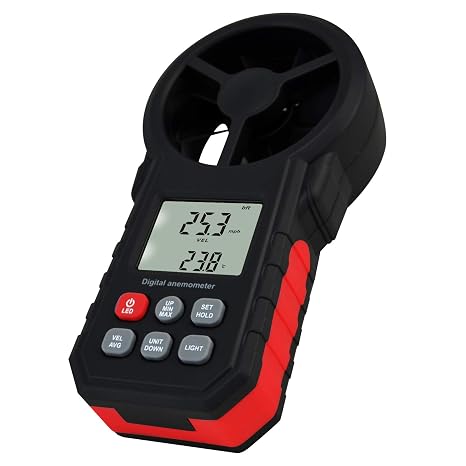Digital Wind Vane Anemometer Speed Air Velocity Temperature Tester Meter Gauge Beaufort Scale