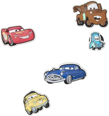 Crocs Unisex Jibbitz Characters Pixar Cars 5-Pack One Size
