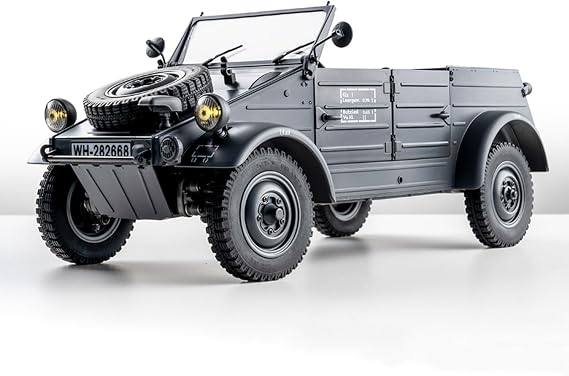 BEEZRC RocHobby 1/12 RC Crawler Kubelwagen Type 82 RC Car for Adults, 4WD Off-Road Remote Control Truck, Hobby RC Crawler with LED Lights, 8Km/h High Performance