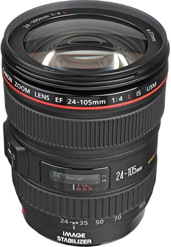 Canon EF 24-105mm f/4L IS USM Zoom Lens - White Box (New) (Bulk Packaging)