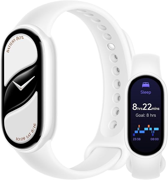 Xiaomi Mi Smart Band 10(2025) - Ceramic Edition - 1.72" AMOLED Display | 21 Days Battery Life | Touchscreen, Multi-Sport Tracker, Activity Tracker, Heart Rate Monitor | BT5.4 - Pearl White