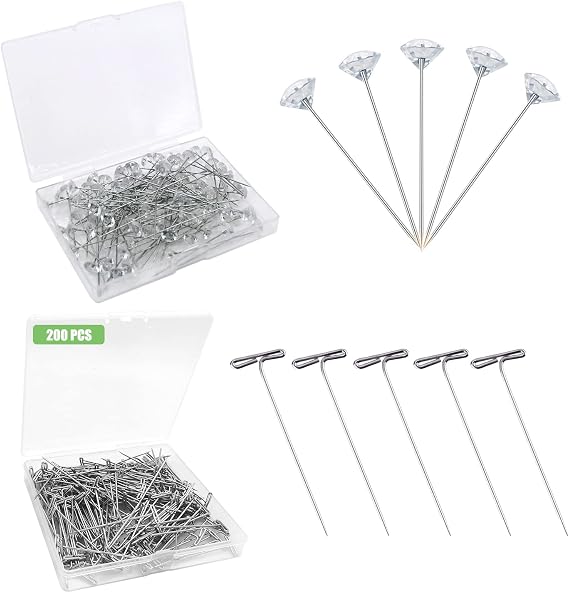 200PCS Bouquet Pins+ 200PCS T Pins