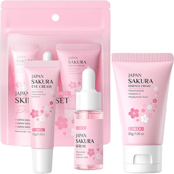 Skincare Gift Set for Teenage Girls - Skin Care Set Includes Eyecream, Serum, Essence Cream - Skin Daily Facial Care Beauty Products For Women (Eyecream+Serum+Essence Cream)