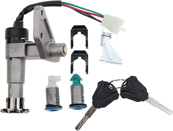 GOOFIT Ignition Switch Key Set Replacement for GY6 50cc 125cc 150cc Taotao Jonway Roketa Chinese Scooter Moped Motorcycle