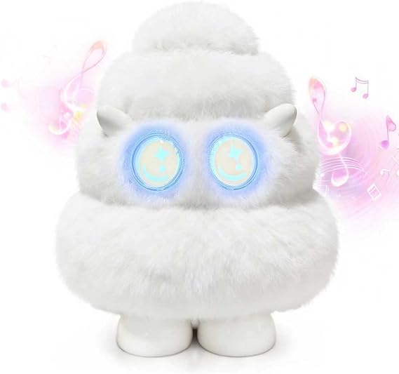 Plush Bluetooth Speaker with LED, 10W Speaker with Deep Bass