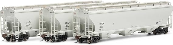 Athearn HO Trinity 3-Bay Hoppers CAGX # 1 3 ATHG97145 HO Rolling Stock