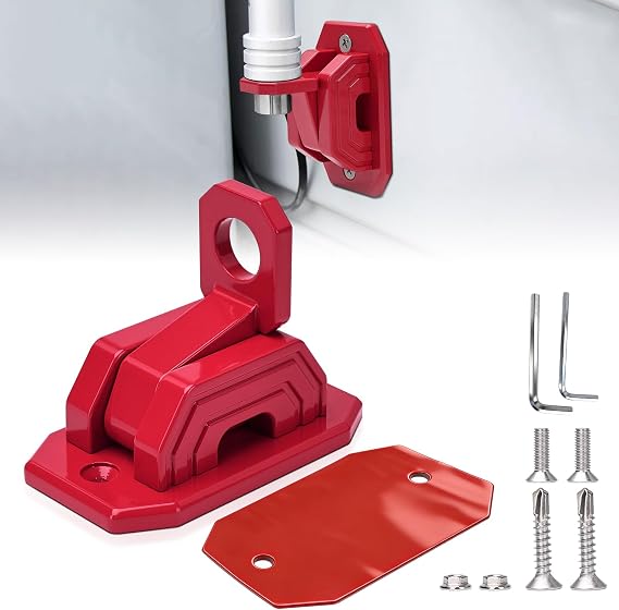 Red No Drill CB Antenna Mount Bracket