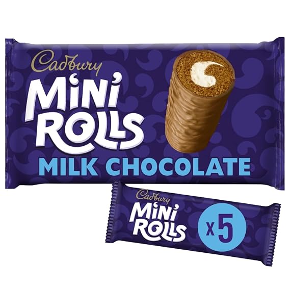 Cadbury Chocolate Mini Rolls 5pk 144g (Pack of 1)