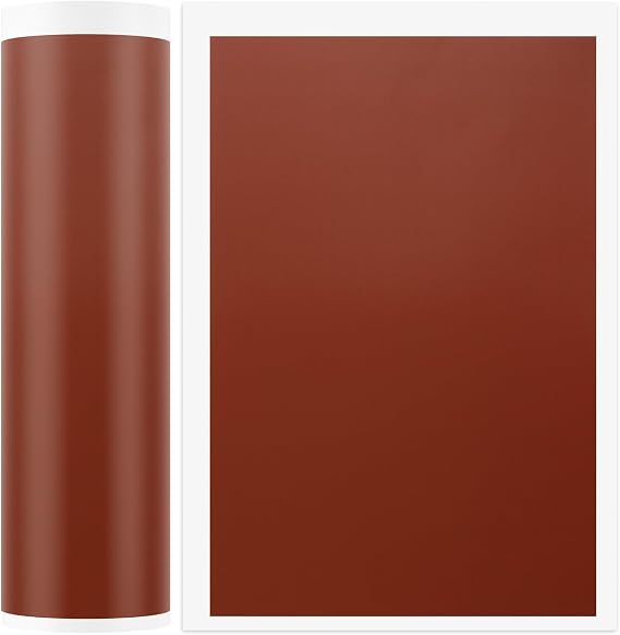 2 PCS Laser Engraving Marking Paper, 39 x 27 cm Laser Color Engraving Paper for Metal, Glass, Ceramics - Red Brown