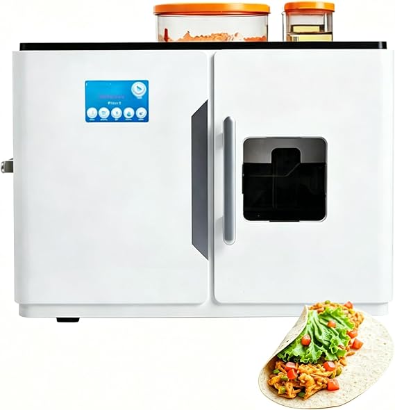 Aetherion Fully Automatic Tortilla Pancake Machine, Adjustable Thickness Roti Maker, Electric Chapati Making Machine with Touchscreen, for Naan, Dosa, Pancakes, Traditional Flour Snacks