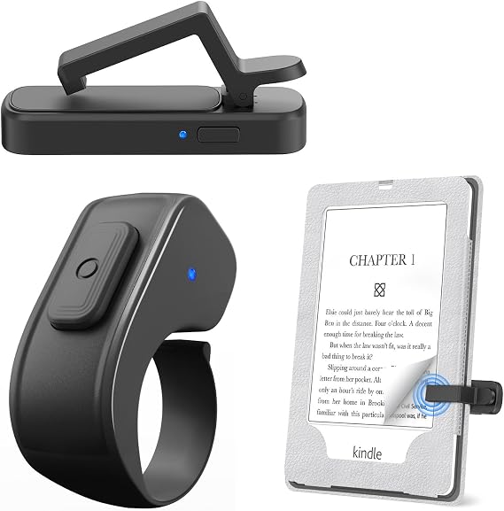 Page Turner Ring for Kindle,Remote Control for iPhone iPad Tablets eReaders