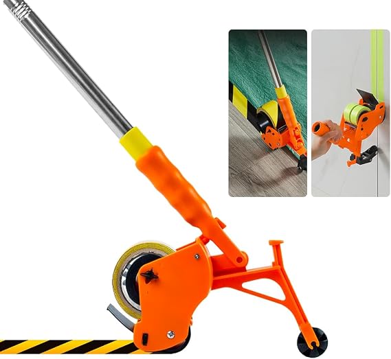 BAUSATZ Floor Tape Applicator,Manual Pushing Tape Marking Machine, Tape bonding Machine, Manual Tape applicator, Used for Floor Marking, Decoration Protection and Laying (JDJ001)