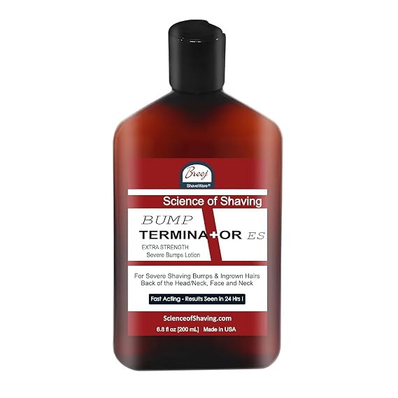 BUMP TERMINATOR Extra Strength Severe Razor Bump, Ingrown Hair Lotion 6.8 oz