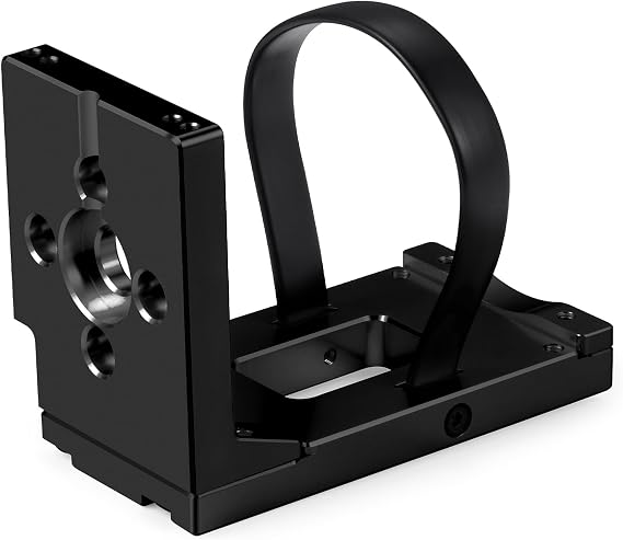 QUE-T 7075 Aluminium Ratio Adjustable Motor Mount for 1/5 TRX X-MAXX 6S 8S XRT 8S RC Upgrade Parts (Black)