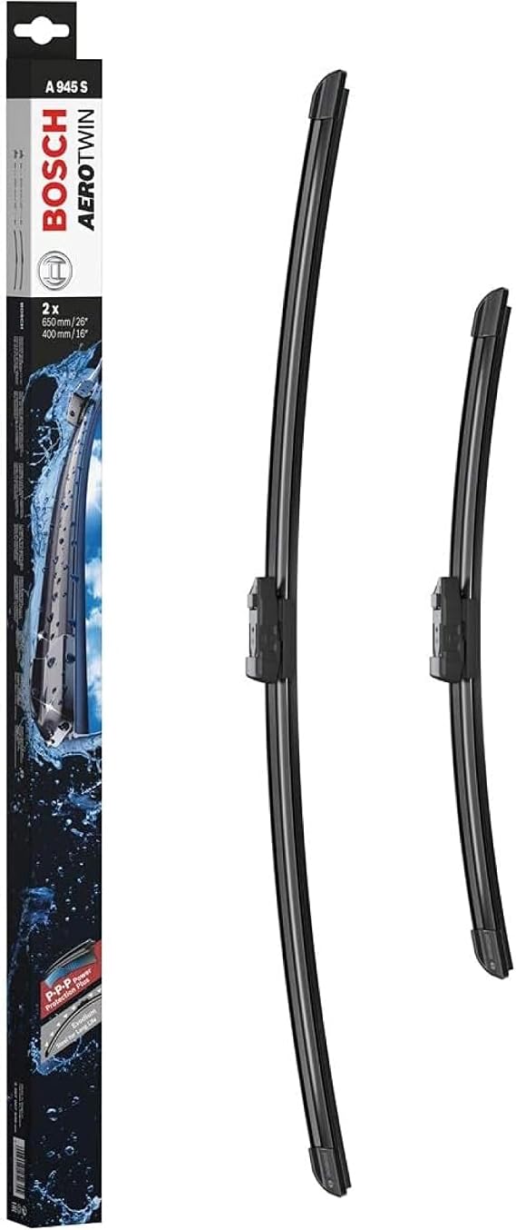 BOSCH Aerotwin Wiper Set Bmw X1 F48 (2017-2022), Seat Leon Mk3 (2013-2020), Ibiza (2017-2021), Opel Crossland (2017 and later), Citroen C3 Aircross (2017 and later) [650/400 mm] A945S 3397007945