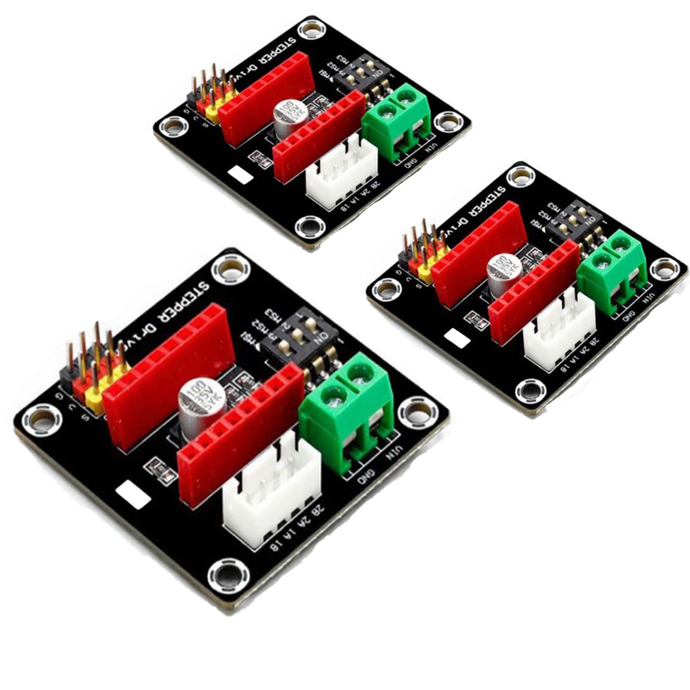 3pcs Stepper Motor Driver Expansion Card DRV8825/A4988 Protection Module Control Module for 3D Printer Small Size Stable Module for 3D Printer and Crafts