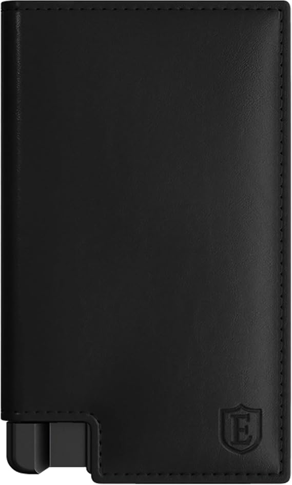 Ekster Men's Wallet - Parliament Mens Leather Minimalist Wallet - Black