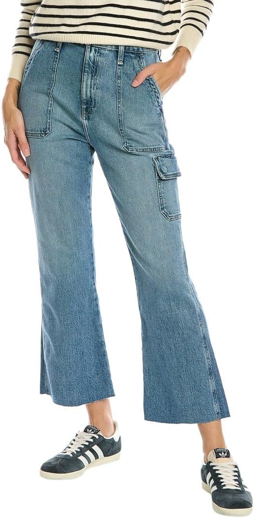 HUDSON Women's Utility Faye Ultra High Rise Bootcut Crop Jean