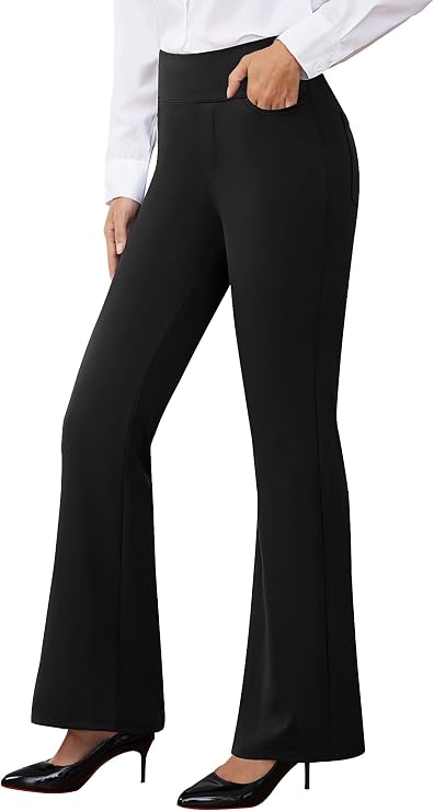 AB-Eleven Women Dress Pants Stretch Business Casual Work Slacks with Pocket