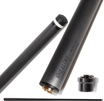 100% Carbon Fiber Shaft, Black Technology Shaft of Pool Cue Front Part for Billiard PlayBreakSnooker Cue Shaft with Foam- 737 mm,745mm,765mm