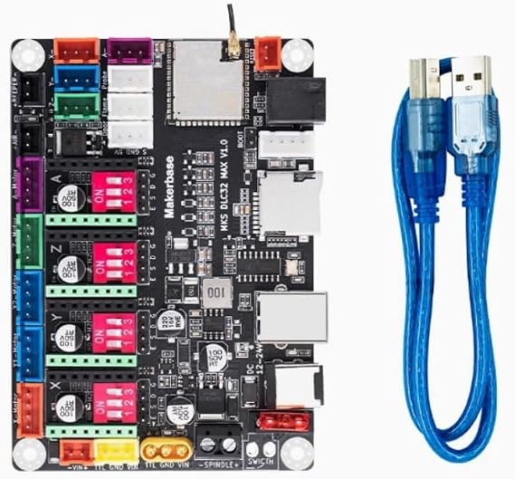 CNC Controller 4 axis MKS DLC32 MAX Expansion Card GRBL 32 bit ESP32 Shield Breakout Board Engraving Machine Upgrade Parts
