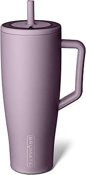 Br Mate Era 1.2L Tumbler with Straw and Lid | 40oz Metal Water Bottle with Handle | 100% Leakproof | Insulated Cup | Stainless Steel Travel Gym Mug | Keeps Drinks Ice-Cold All Day Lilac Dusk