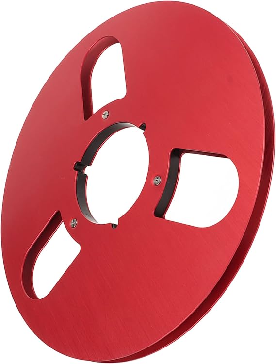 1 4 Inch 10 Inch Empty Take Up Reel for Nab Reel to Reel Tape Recorder, 3 Hole Aluminum Alloy Flange, Empty Tape Reel for Recording Sound Quality Improvement