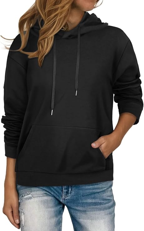Women's Hoodies Long Sleeve Sweatshirts Drawstring Pullover Pocket Tops | rosemia Oversized Hoodies for Women Loose Graphic Casual Sweatshirts Fall and Winter Shirts 2026