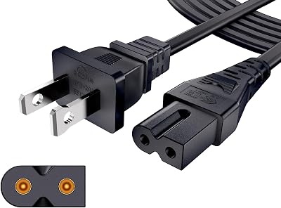 10FT AC Power Cord for Vizio DEM Series TV & Soundbar, Replacement 2 Prong Polarized Cable
