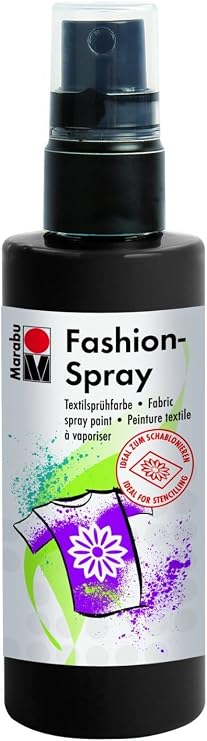 Marabu 100 ml Fashion Spray, Black by Marabu