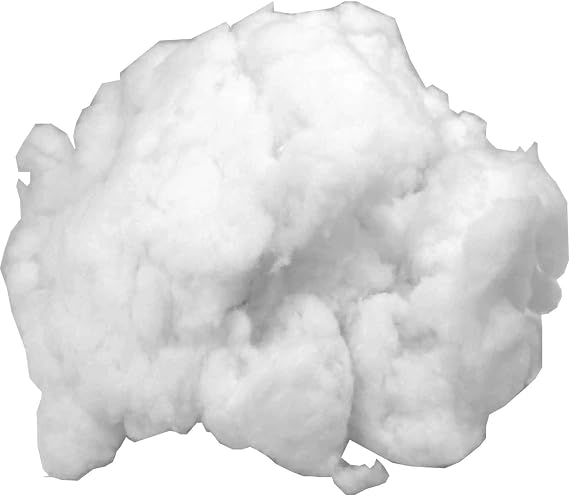 Mybecca (1 lb/16 Ounce Polyester Fiber Fill for Re-Stuffing Pillows, Stuff Toys, Quilts, Paddings, Pouf, Fiberfill, Stuffing, Filling White Made in USA