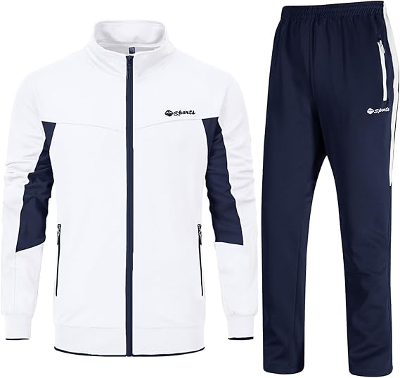 Rdruko Jogginganzug Herren Set Trainingsanzug Sportanzug Langarm Freizeitanzug Männer Tracksuit für Fußball Gym