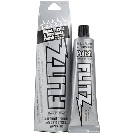 Metal Polish Paste - 1.76oz USA-Made Silver Polish for Solid Chrome, Stainless Steel, Aluminum - Non-Abrasive for Light Oxidation - Requires Manual Buffing - Not for Plated/Coated Surfaces (1 Pack)