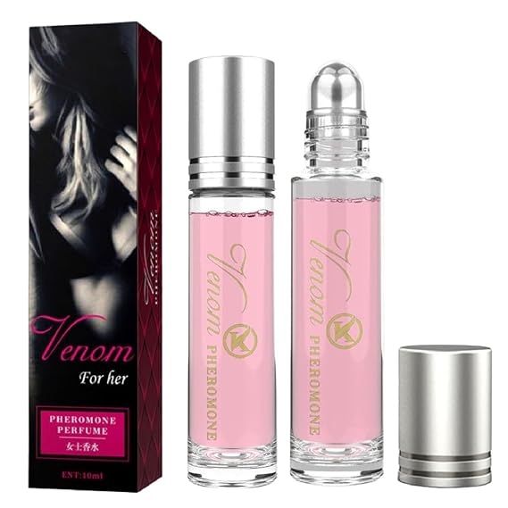 Pheromones Perfumes, Pheromones Perfumes for Women, Long Lasting Natural Roll On Perfume Oil, Pheromone-Enhance Charm & Confidence, Travel Perfume