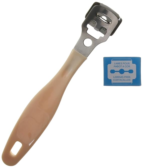 Denco Corn and Callus Foot Scraper, Stainless Steel Blade, 1 Count